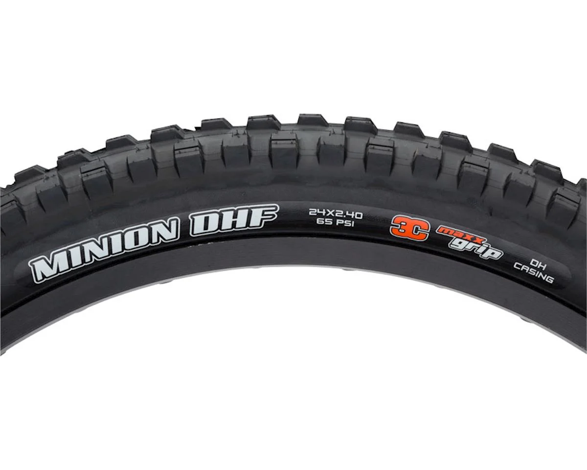 Maxxis Minion DHF Mountain Tire (Black) (Wire) (24") (2.4") (MaxxGrip) (507 ISO) (Tube Type)
